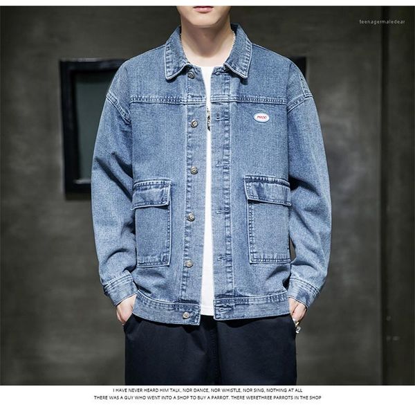 spring and autumn lapel neck outerwear with pockets long sleeve mens clothes with buttons mens patchwork solid color jeans jackets, Black;brown
spring and autumn lapel neck outerwear with pockets long sleeve mens clothes with buttons mens patchwork solid color jeans jackets, Black;brown