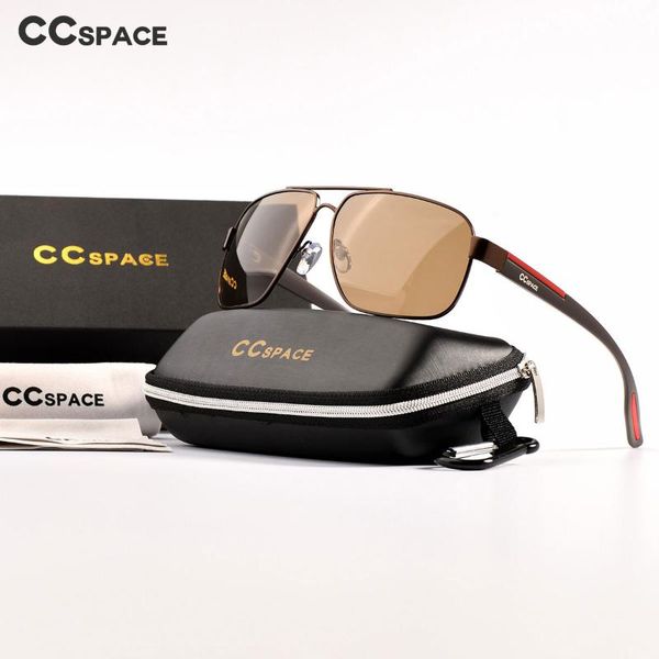 cool men metal polarized sunglasses retro square tr90 elastic leg fashion ccspace uv400 vintage glasses 45786, White;black
cool men metal polarized sunglasses retro square tr90 elastic leg fashion ccspace uv400 vintage glasses 45786, White;black