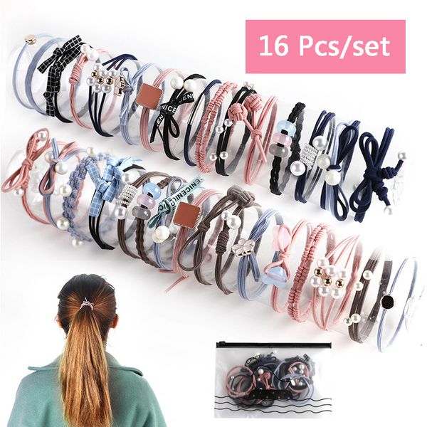 16pcs/set new women hair bands flowers colored beads bow pearl hair rope elastic rubber band scrunchie girl hair accessories set, Silver
16pcs/set new women hair bands flowers colored beads bow pearl hair rope elastic rubber band scrunchie girl hair accessories set, Silver