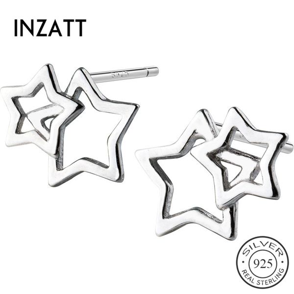 inzareal 925 sterling silver minimalist hollow star stud earrings for fashion women fine jewelry trendy 2020 accessories gift, Golden;silver
inzareal 925 sterling silver minimalist hollow star stud earrings for fashion women fine jewelry trendy 2020 accessories gift, Golden;silver