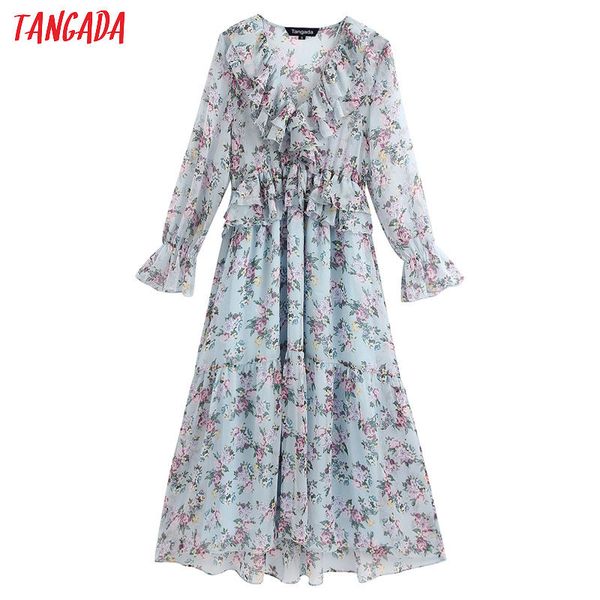 tangada women elegant floral print long chiffon dress 2020 new long sleeve ladies ruffles maxi dress vestidos be259 c200919, Black;pink
tangada women elegant floral print long chiffon dress 2020 new long sleeve ladies ruffles maxi dress vestidos be259 c200919, Black;pink