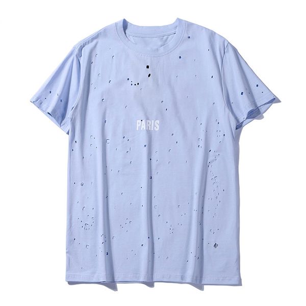 fashion mens t shirt 2020 famous street hole polos short sleeve shirts 20ss men women couples style hip hop casual tee, White;black
fashion mens t shirt 2020 famous street hole polos short sleeve shirts 20ss men women couples style hip hop casual tee, White;black