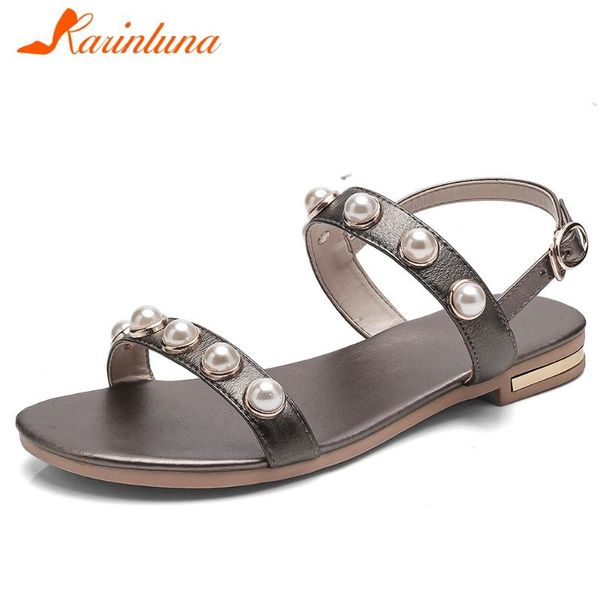 karin 2020 summer low heel beach sandals genuine leather flat women sandals new arrivals elegant beading women shoes, Black
karin 2020 summer low heel beach sandals genuine leather flat women sandals new arrivals elegant beading women shoes, Black