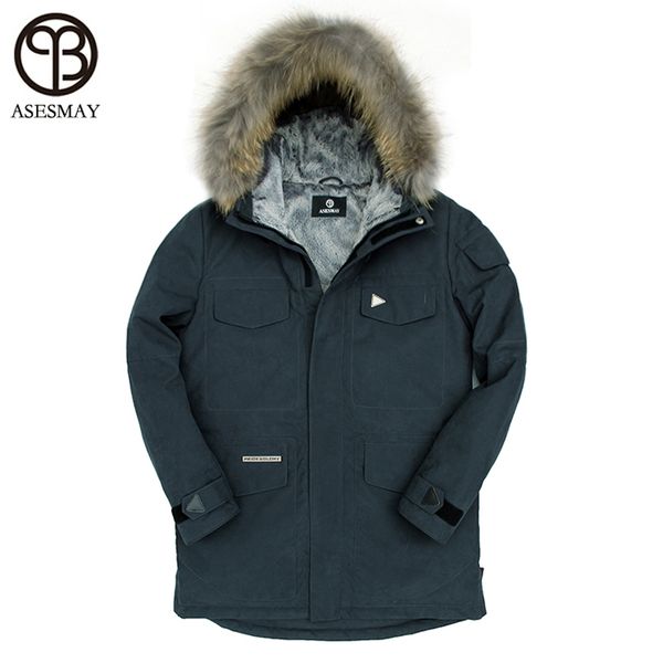 men's down & parkas asesmay mens winter jacket thick natural fur long coat 90% white duck hood collar casual men snow, Black
men's down & parkas asesmay mens winter jacket thick natural fur long coat 90% white duck hood collar casual men snow, Black