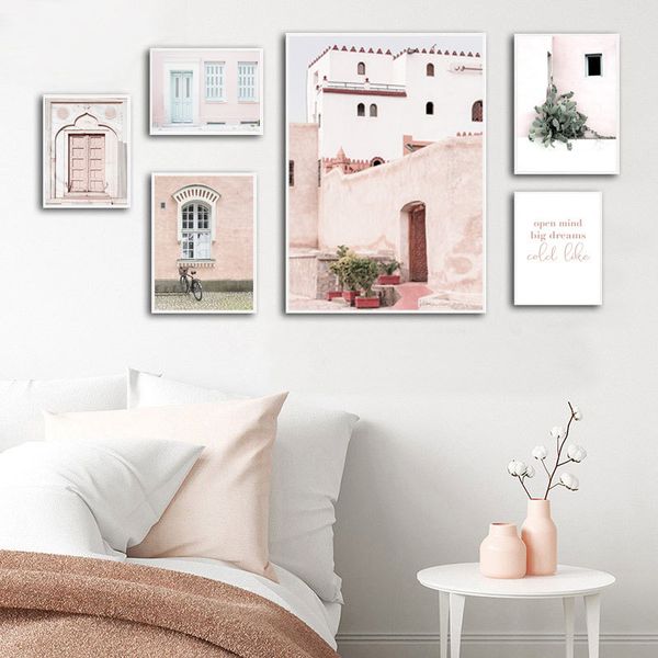 pink arabic architecture rural landscape poster old house bike canvas print nature wall art painting nordic decoration picture
pink arabic architecture rural landscape poster old house bike canvas print nature wall art painting nordic decoration picture