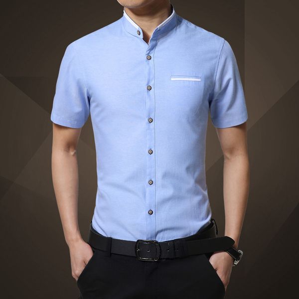 2020 men's short sleeved shirt solid color slim youth business shirt light and large, White;black
2020 men's short sleeved shirt solid color slim youth business shirt light and large, White;black