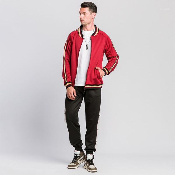 collar outerwear with pocket long sleeve sport mens clothes mens striped fleece jackets spring and autumn zipper stand, Black;brown
collar outerwear with pocket long sleeve sport mens clothes mens striped fleece jackets spring and autumn zipper stand, Black;brown