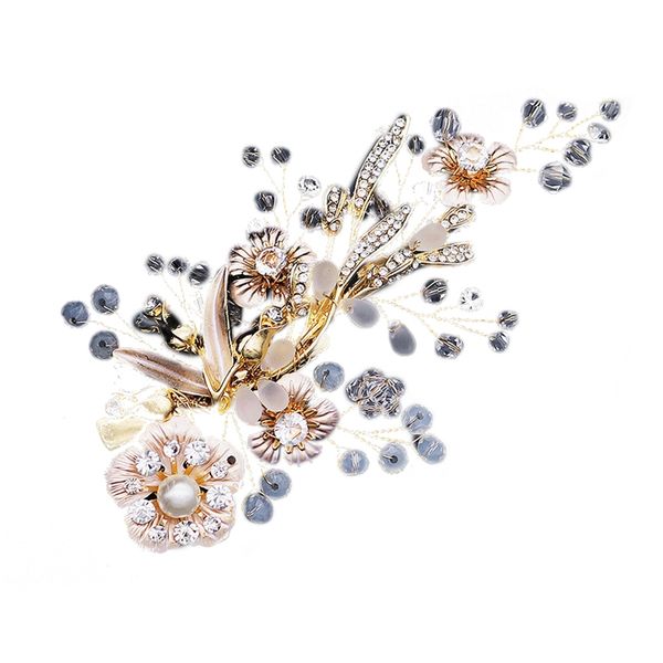 frosted crystal pearl edge clip vintage court style golden flower hair clip temperament hairpin jewelry, Golden;silver
frosted crystal pearl edge clip vintage court style golden flower hair clip temperament hairpin jewelry, Golden;silver