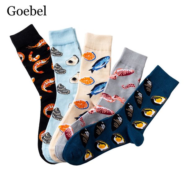 socks fashion men color personality socks casual man printing seafood male cotton 3pairs/lot=6pieces, Black
socks fashion men color personality socks casual man printing seafood male cotton 3pairs/lot=6pieces, Black