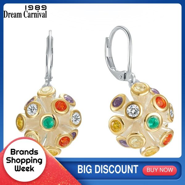 dreamcarnival1989 new rainbow color zircon earrings for women multi-colors hanging dangle earings female jewelry pick we3983, Golden;silver
dreamcarnival1989 new rainbow color zircon earrings for women multi-colors hanging dangle earings female jewelry pick we3983, Golden;silver