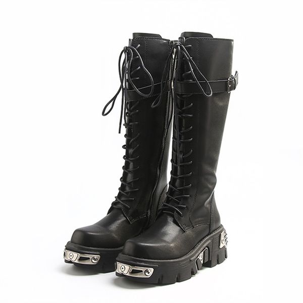 boots 2021 soft leather women knee high thick heel platform ladies knight boot lace up long botas mujer, Black
boots 2021 soft leather women knee high thick heel platform ladies knight boot lace up long botas mujer, Black