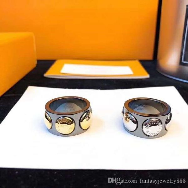 New titanium steel material two-color optional designer ring luxury designer jewelry women rings
New titanium steel material two-color optional designer ring luxury designer jewelry women rings