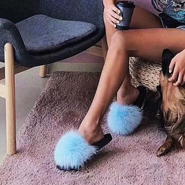 fashion slippers fur slippers women real raccoon women mixed colors fur shoes flip flops drop shipping, Black
fashion slippers fur slippers women real raccoon women mixed colors fur shoes flip flops drop shipping, Black