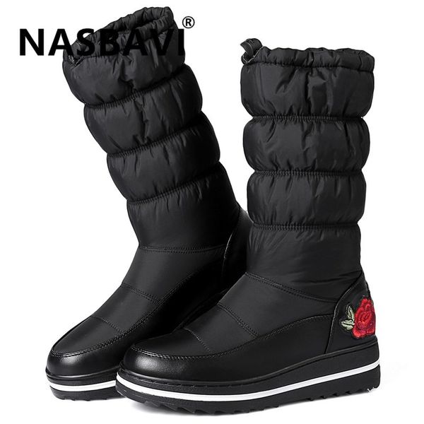new women snow boots warm fur embroidered mid-calf boots female winter women winter shoes ladies plus size comfort, Black
new women snow boots warm fur embroidered mid-calf boots female winter women winter shoes ladies plus size comfort, Black