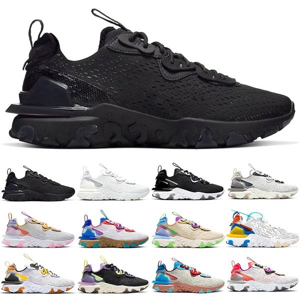 react vision men women running shoes triple black white iridescent vast grey pn dust saffron mens trainers sport sneakers size 5.5-11, White;red
react vision men women running shoes triple black white iridescent vast grey pn dust saffron mens trainers sport sneakers size 5.5-11, White;red