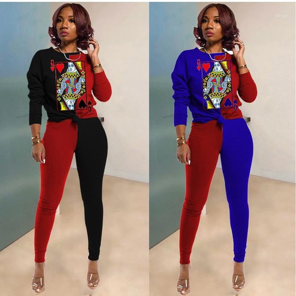 женская two piece set одежда наборы осень с длинным рукавом печать tshirt щитовые женщины дизайнерские костюмы свободные брюки 2pcs, White
женская two piece set одежда наборы осень с длинным рукавом печать tshirt щитовые женщины дизайнерские костюмы свободные брюки 2pcs, White