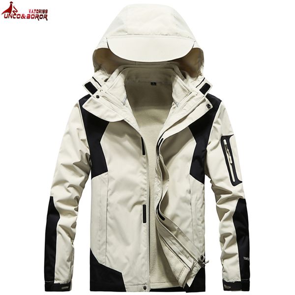 winter parka men windbreak thick warm waterproof jackets and coats men's 3 in 1 outwear ski tourism mountain overcoat size l~6xl, Black
winter parka men windbreak thick warm waterproof jackets and coats men's 3 in 1 outwear ski tourism mountain overcoat size l~6xl, Black