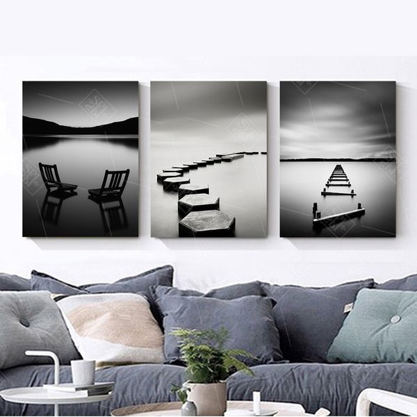 black and white landscape canvas painting stone wooden bridge posters and prints wall art pictures for bedroom decoration
black and white landscape canvas painting stone wooden bridge posters and prints wall art pictures for bedroom decoration