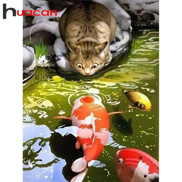 huacan full diamond painting complete kit fish diamond mosaic square/round rhinestones cat home decoration diamond art
huacan full diamond painting complete kit fish diamond mosaic square/round rhinestones cat home decoration diamond art