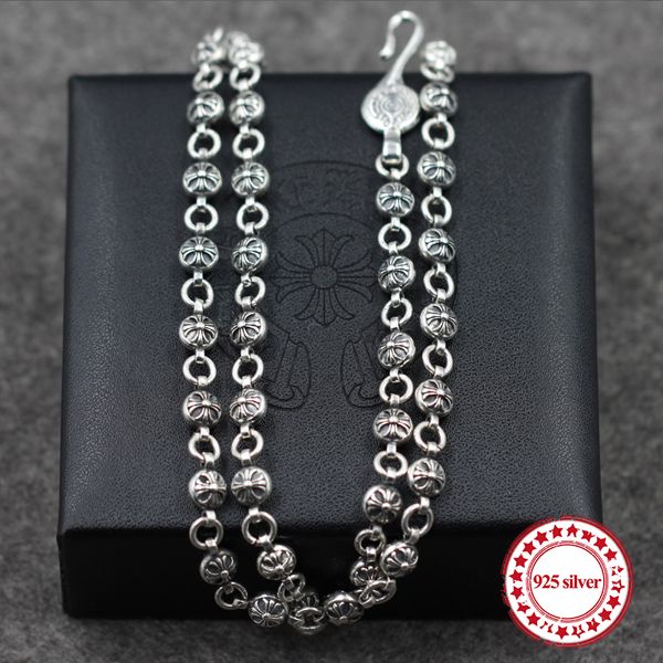 s925 sterling silver necklace bead sweater chain simple cross personality classic long paragraph domineering couple send a gift 2019 new, Black
s925 sterling silver necklace bead sweater chain simple cross personality classic long paragraph domineering couple send a gift 2019 new, Black