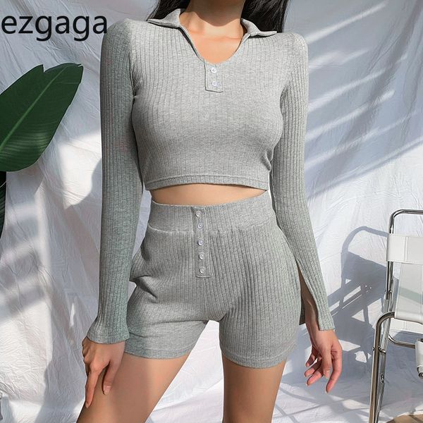 ezgaga повседневный осень две пьесы set женщины tracksuit solid отложным воротником с длинным рукавом футболка и шорты нижнее matching set, Gray
ezgaga повседневный осень две пьесы set женщины tracksuit solid отложным воротником с длинным рукавом футболка и шорты нижнее matching set, Gray