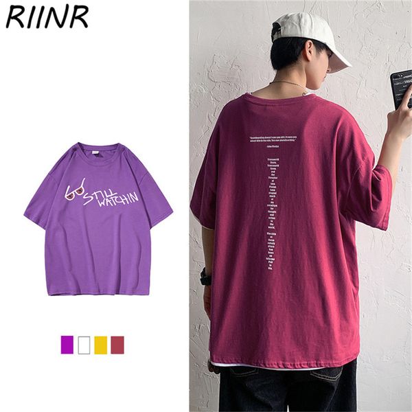 riinr 2020 summer new loose men's glasses and letter printed short-sleeved t-shirt large size s-5xl
riinr 2020 summer new loose men's glasses and letter printed short-sleeved t-shirt large size s-5xl