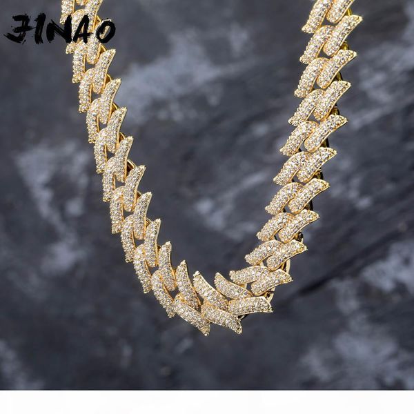 jinao new iced out 16mm miami box clasp cuban chain heavy spike shape necklace cubic zircon bling hip hop for men jewelry, Silver
jinao new iced out 16mm miami box clasp cuban chain heavy spike shape necklace cubic zircon bling hip hop for men jewelry, Silver