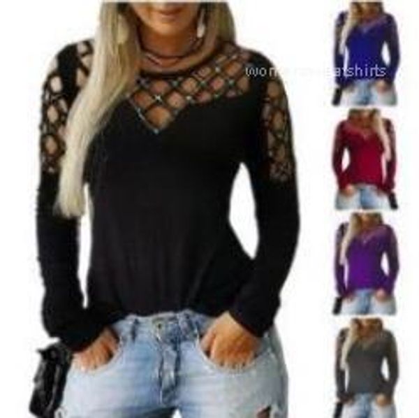 hollow out rhinestone long sleeve loose t shirt plus size casual womens designer tshirts, White
hollow out rhinestone long sleeve loose t shirt plus size casual womens designer tshirts, White