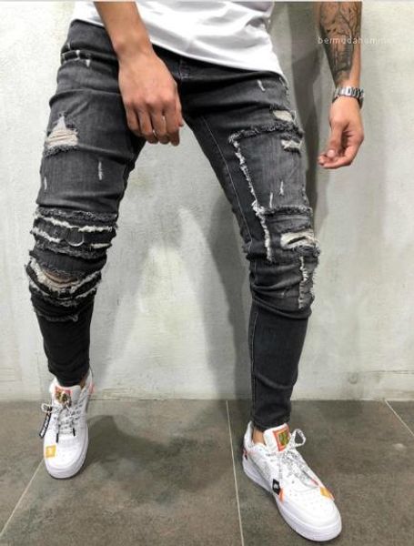 hole jeans fashion zipper fly pencil pants casual light blue skinny pockets jean men clothing men designer washed
hole jeans fashion zipper fly pencil pants casual light blue skinny pockets jean men clothing men designer washed