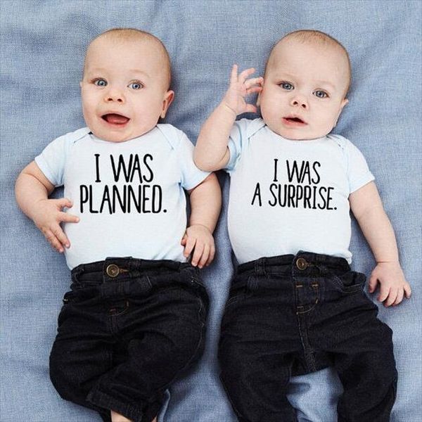 i was planned and i was a surprise newborn baby boys girls cute body baby twins short sleeve body outfits baby rompers, Blue
i was planned and i was a surprise newborn baby boys girls cute body baby twins short sleeve body outfits baby rompers, Blue