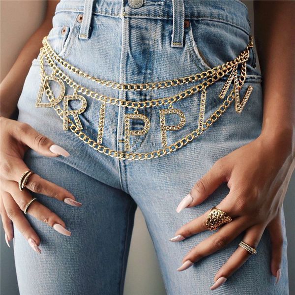fashion english letter drippin pendant waist decoration multilayer letter waist chain woman accessory by0142, Silver
fashion english letter drippin pendant waist decoration multilayer letter waist chain woman accessory by0142, Silver