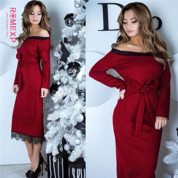 romexp autumn new lace dress feminine one-word neck strapless long-sleeved fashion splicing ruffled temperament slim dress 2020, Black;gray
romexp autumn new lace dress feminine one-word neck strapless long-sleeved fashion splicing ruffled temperament slim dress 2020, Black;gray