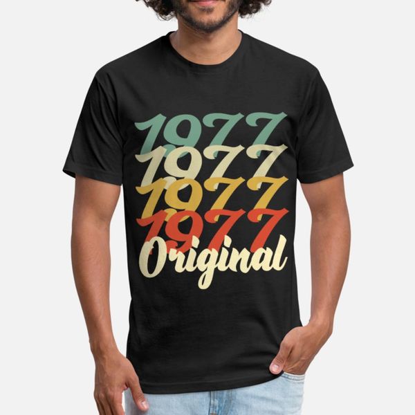 1977 retro present 43 birthday t shirt men personalized short sleeve size s-3xl slim fitness casual spring autumn original shirt, White;black
1977 retro present 43 birthday t shirt men personalized short sleeve size s-3xl slim fitness casual spring autumn original shirt, White;black