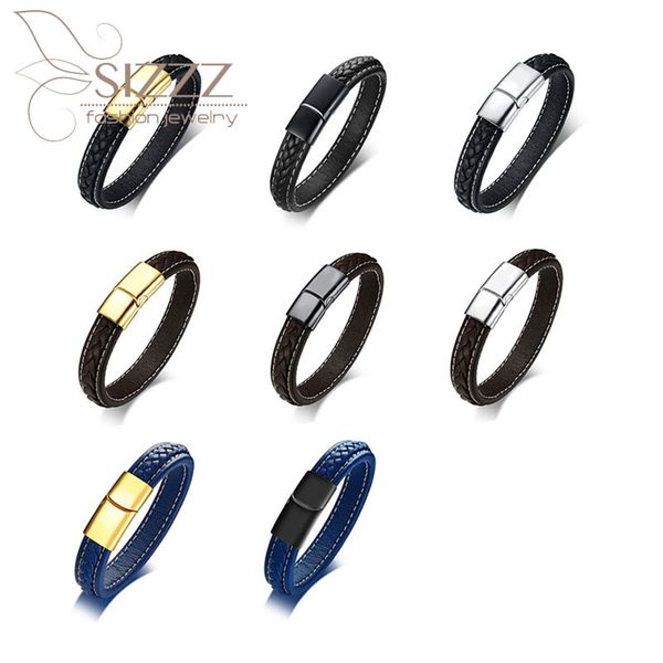 charm bracelets sizzz 2021 arrival stainless steel magnet buckle black european and american personality bracelet&bangles for men, Golden;silver
charm bracelets sizzz 2021 arrival stainless steel magnet buckle black european and american personality bracelet&bangles for men, Golden;silver