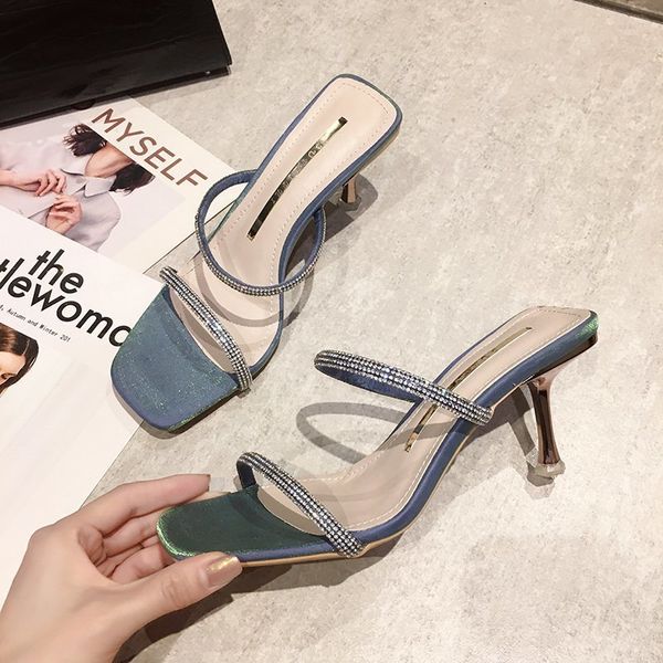 slippers female summer outdoor simple stiletto shoes women's rhinestone women light square head lazy non slide slides, Black
slippers female summer outdoor simple stiletto shoes women's rhinestone women light square head lazy non slide slides, Black