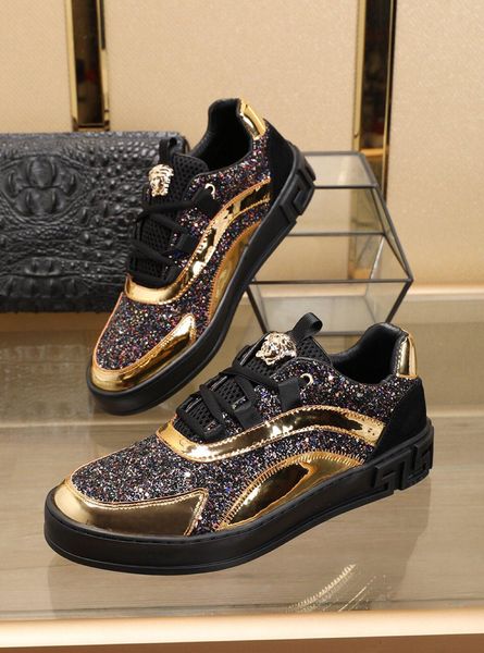 2021e spring and summer new men 's brand leather fashion casual shoes low to help sneakers ,a full set of original shoe box 38 -45, Black
2021e spring and summer new men 's brand leather fashion casual shoes low to help sneakers ,a full set of original shoe box 38 -45, Black