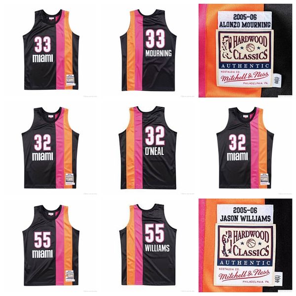men miami heat alonzo mourning shaquille o'neal jason williams mitchell & ness navy alternate 2005-06 hardwoods classics jersey, Black
men miami heat alonzo mourning shaquille o'neal jason williams mitchell & ness navy alternate 2005-06 hardwoods classics jersey, Black