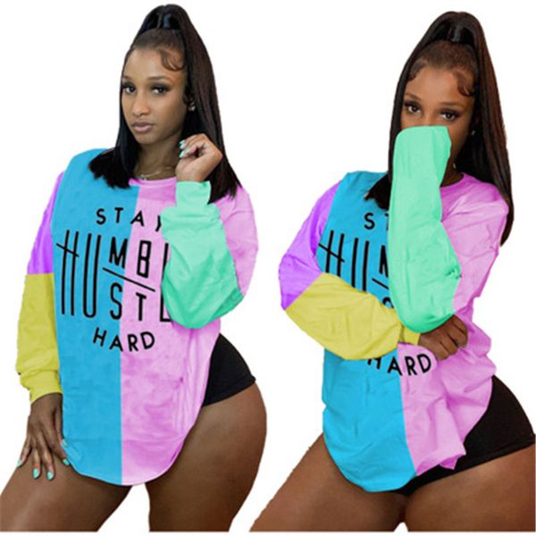 womens contrast letters pattern sweatshirts fashion long sleeve pullover clothing designer female casual loose round neck sweatshirts, Black
womens contrast letters pattern sweatshirts fashion long sleeve pullover clothing designer female casual loose round neck sweatshirts, Black