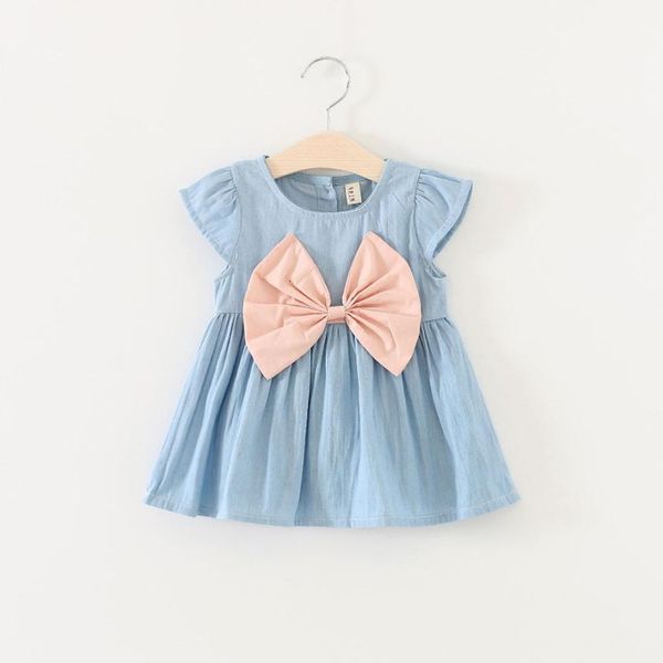 new solid color brief fashion toddler baby girls bowknot child dress solid denim clothes dress baby girl clothes july31, White
new solid color brief fashion toddler baby girls bowknot child dress solid denim clothes dress baby girl clothes july31, White