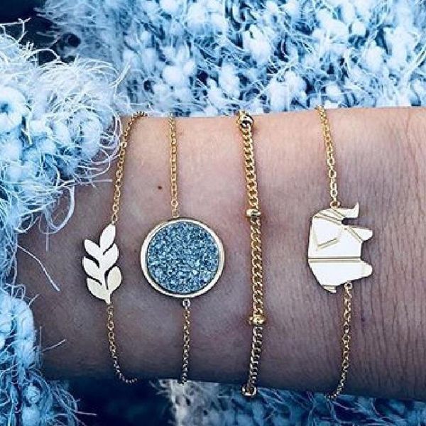doreen box boho chic bracelet set golden silver color blue leaf round multi- bracelet set jewelry for women ,1
doreen box boho chic bracelet set golden silver color blue leaf round multi- bracelet set jewelry for women ,1
