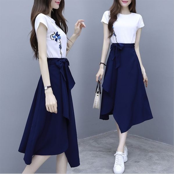 summer 2020 new women's fashion casual popular dress dress goddess suit short sleeve embroidered two-piece set nxjc9, Gray
summer 2020 new women's fashion casual popular dress dress goddess suit short sleeve embroidered two-piece set nxjc9, Gray