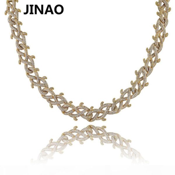 jinao hip hop jewelry cuban chain iced out chain bling cubic zircon brambles necklace man women gift, Silver
jinao hip hop jewelry cuban chain iced out chain bling cubic zircon brambles necklace man women gift, Silver