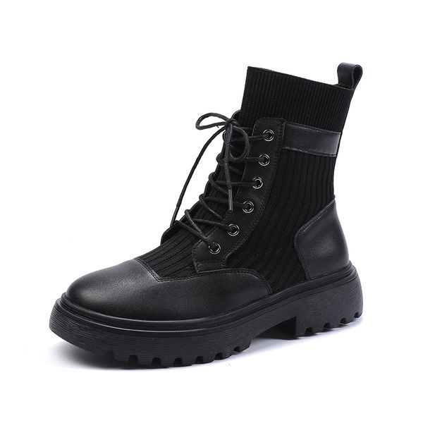 ins fashion martin ankle boots women autumn winter sock boots work shoes genuine leather patchwork lace up for lady 2020 quality, Black
ins fashion martin ankle boots women autumn winter sock boots work shoes genuine leather patchwork lace up for lady 2020 quality, Black
