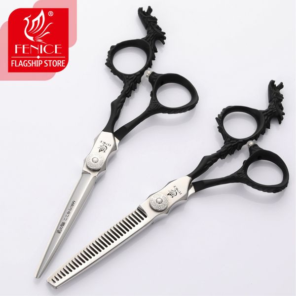 hair scissors fenice cutting thinning set vintage engraved dragon black handle 6.0inch 30 teeth v shape
hair scissors fenice cutting thinning set vintage engraved dragon black handle 6.0inch 30 teeth v shape