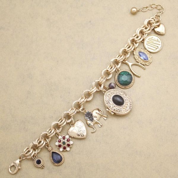 vintage gold fairy charms elephant fish heart locket heart stone cuff bileklik christmas bangle bracelet women jewelry feminina, Golden;silver 
vintage gold fairy charms elephant fish heart locket heart stone cuff bileklik christmas bangle bracelet women jewelry feminina, Golden;silver