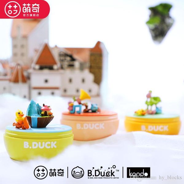 Duck Small Yellow Duck Music Box Dream Journey Rotating Blind Box Capsule Office Decoration Trendy Play 9 Styles Sound Doll Toys