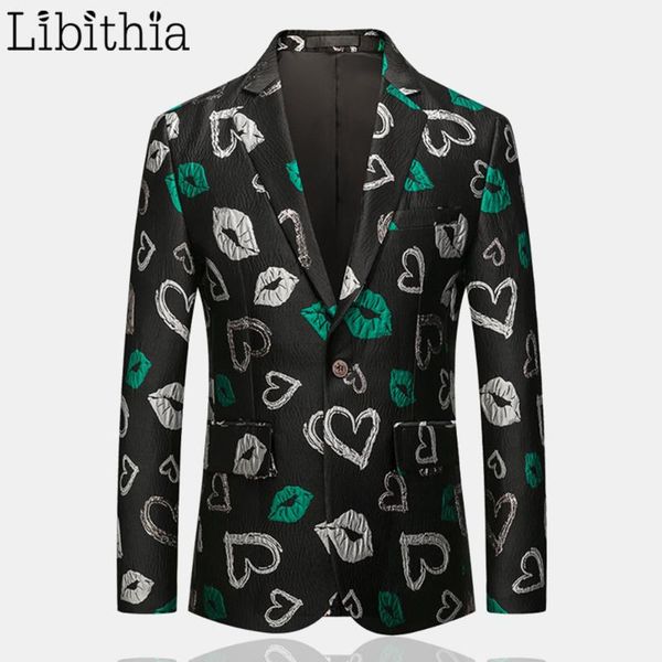 lip love pattern men's casual blazers m-6xl plus size one button jackets luxury clothes male a118, White;black
lip love pattern men's casual blazers m-6xl plus size one button jackets luxury clothes male a118, White;black