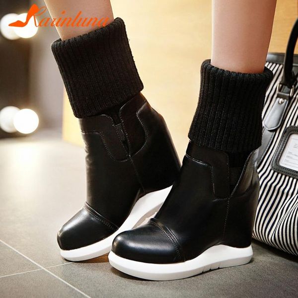 karin 2020 new design snow boots woman shoes platform wedge high heels comfy warm plush slip-on stretch boots female, Black
karin 2020 new design snow boots woman shoes platform wedge high heels comfy warm plush slip-on stretch boots female, Black