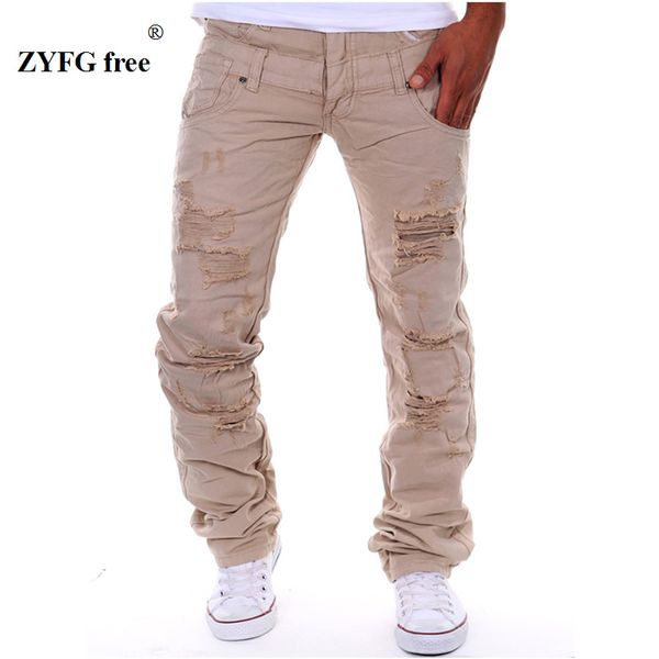 new style men's fashion leisure long overalls pants men personality many holes decorate popular casual cargo pants full length, Black
new style men's fashion leisure long overalls pants men personality many holes decorate popular casual cargo pants full length, Black