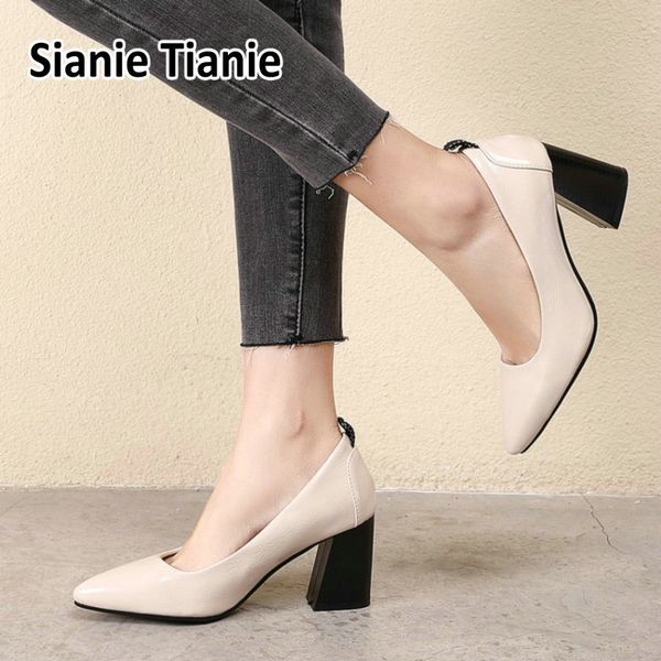 dress shoes sianie tianie 2021 spring summer patent pu leather block high heels woman's office career women pumps stilettos size 33-48, Black
dress shoes sianie tianie 2021 spring summer patent pu leather block high heels woman's office career women pumps stilettos size 33-48, Black